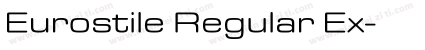 Eurostile Regular Ex字体转换